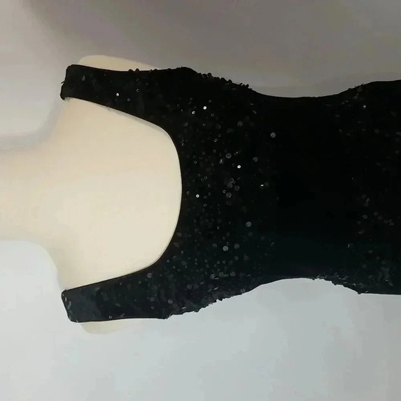 {Joseph Ribkoff} Black Cocktail Black Tie Elegant Velvet Sequins Dress - Picture 11 of 16